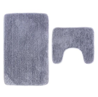 2Pcs Set Solid Color Bath Mat Toilet Non Slip Bathroom Rug Waterproof Floor Carpet - Intl June 2018 - 3 2Pcs Set Solid Color Bath Mat Toilet Non Slip Bathroom Rug Waterproof Floor Carpet - intl - 3