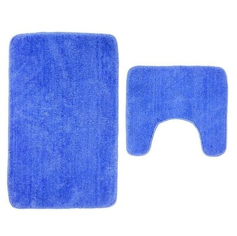 2Pcs Set Solid Color Bath Mat Toilet Non Slip Bathroom Rug Waterproof Floor Carpet - Intl June 2018 - 4 2Pcs Set Solid Color Bath Mat Toilet Non Slip Bathroom Rug Waterproof Floor Carpet - intl - 4
