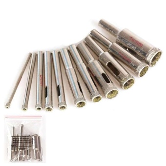 3 -18mm 10 Pcs Diamond Tool Drill Bit Hole Saw Set For GlassCeramic Tile Marble - Intl June 2018 - 5 3 -18mm 10 Pcs Diamond Tool Drill Bit Hole Saw Set for GlassCeramic Tile Marble - intl - 5