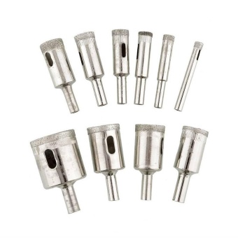 3 -18mm 10 Pcs Diamond Tool Drill Bit Hole Saw Set For GlassCeramic Tile Marble - Intl June 2018 - 4 3 -18mm 10 Pcs Diamond Tool Drill Bit Hole Saw Set for GlassCeramic Tile Marble - intl - 4