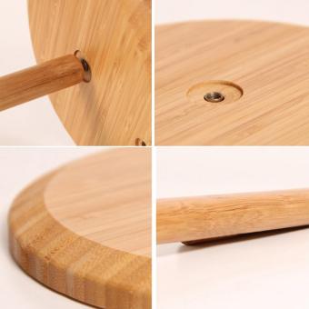 360DSC Bamboo Vertical Stand Kitchen Paper Towel Toilet TissueHolder - Burlywood - Intl April 2018 - 4 360DSC Bamboo Vertical Stand Kitchen Paper Towel Toilet TissueHolder - Burlywood - intl - 4