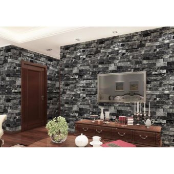 3D Antique Wallpaper Brick Pattern Coffee Shop Background Retro Wall Art DIY Eco-friendly Wall Paper Sticker - Intl June 2018 - 2 3D Antique Wallpaper Brick Pattern Coffee Shop Background Retro Wall Art DIY Eco-friendly Wall Paper Sticker - intl - 2