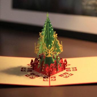3D Merry Christmas Tree Greeting Cards Message Card ThanksgivingCard - Intl June 2018 - 2 3D Merry Christmas Tree Greeting Cards Message Card ThanksgivingCard - intl - 2