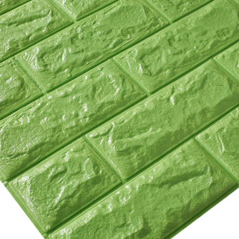 3D Wallpaper PE Foam Free DIY Light Green Wall Stickers Wall DecorEmbossed Brick Stone Soft April 2018 - 2 3D Wallpaper PE Foam Free DIY Light Green Wall Stickers Wall DecorEmbossed Brick Stone Soft - 2
