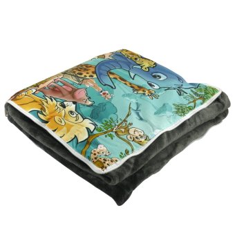 4 In 1 Pillow Blanket Bed Mat Fleece Shearloft Blanket Zoo Animal (Multicolor) June 2018 - 2 4 in 1 Pillow Blanket Bed Mat Fleece Shearloft Blanket Zoo Animal (Multicolor) - 2