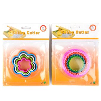 5 Piece Plastic Cookie Cutter Set Of 5(Round/Heart/Square/Flower/Star) June 2018 - 3 5 Piece Plastic Cookie Cutter Set of 5(Round/Heart/Square/Flower/Star) - 3