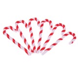 50pcs Candy Crutch Pendant Christmas Tree Decor Hanging Ornament Xmas Gift(Red)-6.5CM - intl