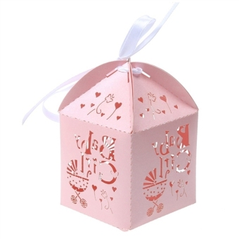 50pcs Paper Candy Sweets Gift Bonboniere Cardboard Boxes Wedding Favors (Pink) June 2018 - 3 50pcs Paper Candy Sweets Gift Bonboniere Cardboard Boxes Wedding Favors (Pink) - 3