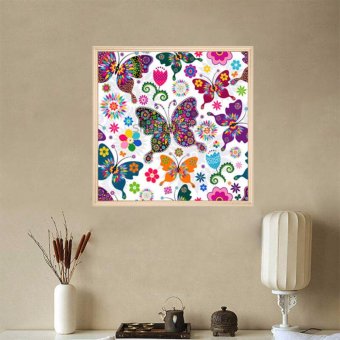5D Diamond Painting Oly LA111-1 Butterfly 35x35cm Round DIY Cross Stitch Crystal Wall Art Pictures Decorative Gift Full Diamond Embroidery Giving - Intl April 2018 - 3 5D Diamond Painting Oly LA111-1 butterfly 35x35cm Round DIY Cross Stitch Crystal Wall Art Pictures Decorative Gift Full Diamond Embroidery giving - intl - 3