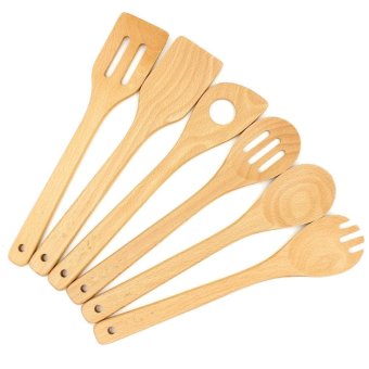 6pcs/set Wooden Spoon Set, Bamboo Cookware Sets Spoon Spatula,Utensil Set April 2018 - 2 6pcs/set Wooden Spoon Set, Bamboo Cookware Sets Spoon Spatula,Utensil Set - 2