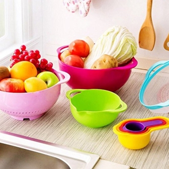 8-Piece Set Cooking And Baking Tool Set (Strainer, Colander, 2Mixing Bowls And 4 Measuring Cups) By Manhattan Homemaker June 2018 - 3 8-Piece Set Cooking and Baking Tool Set (Strainer, Colander, 2Mixing Bowls and 4 Measuring Cups) by Manhattan Homemaker - 3
