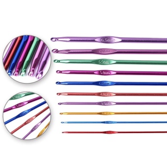 99x Multi Colour Crochet Metal Hooks Weaving Tools Knitting Needlework Kits +Case - Intl June 2018 - 3 99x Multi Colour Crochet Metal Hooks Weaving Tools Knitting Needlework Kits +Case - intl - 3