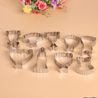 9pcs Stainless Steel Dress Various Shape Cookie Cutters Slicers SetFondant Molds (Silver) - Intl June 2018 - 3 9pcs Stainless Steel Dress Various Shape Cookie Cutters Slicers SetFondant Molds (Silver) - intl - 3