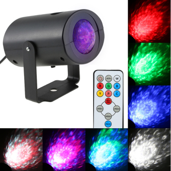 9W Mini RGBW Water Wave Ripple Effect Stage Light Speed Adjustable 7 Colors Lamp With IR Remote Support Static Color Auto-run RGB Flash For KTV Party Club Disco Pub Bar Banquet School Show Home Entertainment - Intl June 2018 - 2 9W Mini RGBW Water Wave Ripple Effect Stage Light Speed Adjustable 7 Colors Lamp with IR Remote Support Static Color Auto-run RGB Flash for KTV Party Club Disco Pub Bar Banquet School Show Home Entertainment - intl - 2