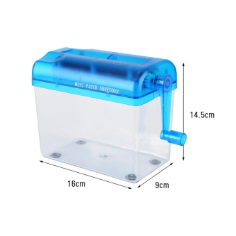 A6 Portable Mini Manual Paper Cut Shredder For Office Home School (blue) - Intl June 2018 - 4 A6 Portable Mini Manual Paper Cut Shredder for Office Home School (blue) - intl - 4