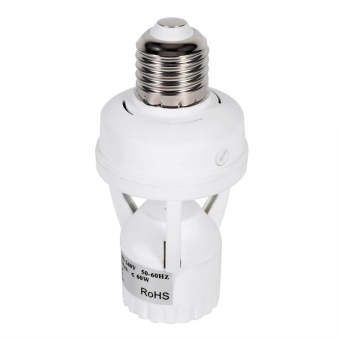AC110-240V E27 Infrared Motion Sensor LED Lamp Bulb Light Socket With Adjustable Switch - Intl June 2018 - 4 AC110-240V E27 Infrared Motion Sensor LED Lamp Bulb Light Socket With Adjustable Switch - intl - 4