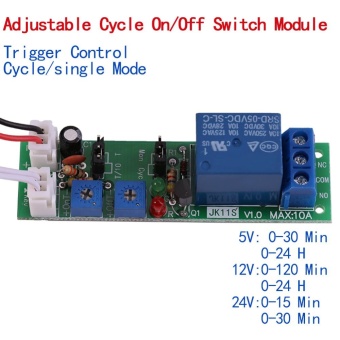 Adjustable Cycle Timer Delay On/Off Switch Relay Module(DC12V,0-24hr) - Intl June 2018 - 2 Adjustable Cycle Timer Delay On/Off Switch Relay Module(DC12V,0-24hr) - intl - 2