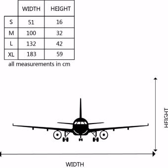Airplane PVC Art Picture Decoration Wall Sticker Wallpaper(L) - Intl June 2018 - 5 Airplane PVC Art Picture Decoration Wall Sticker Wallpaper(L) - intl - 5
