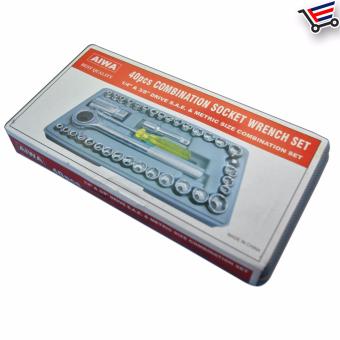 Aiwa Best Quality 40 Pcs Auto Repair Hand Tool Combination Socket Wrench Set.(Small) BUY 1 TAKE 1 June 2018 - 3 Aiwa Best Quality 40 pcs Auto Repair Hand Tool Combination Socket Wrench Set.(Small) BUY 1 TAKE 1 - 3