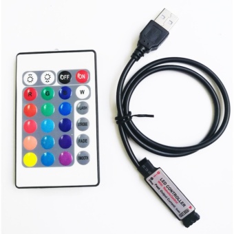 Angelila 0.5M Waterproof 3528 SMD LED Strip Lighting + 24 Button Remote Controller, Ideal RGB Color Changing LED Flexible Strip For X'mas Chrismas, Party, Indoor/ Outdoor Decoration - Intl June 2018 - 2 Angelila 0.5M Waterproof 3528 SMD LED Strip Lighting + 24 Button Remote Controller, ideal RGB Color Changing LED Flexible Strip for X'mas Chrismas, Party, Indoor/ Outdoor Decoration - intl - 2