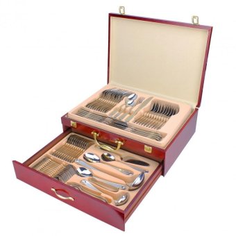 AYD Elegant 84 PCS 18/10 Grade Stainless Steel Cutlery With WoodenCase June 2018 - 2 AYD Elegant 84 PCS 18/10 Grade Stainless Steel Cutlery with WoodenCase - 2