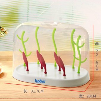 Baby Bottle Drying Rack Multi Function Tree Anti-bacterial Hanging Babies Accessories Drying Tray With Cover - Intl June 2018 - 3 Baby Bottle Drying Rack Multi Function Tree Anti-bacterial Hanging Babies Accessories Drying Tray With Cover - intl - 3