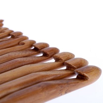 Bamboo Crochet Hook 12pcs/Set 12 Sizes 3mm-10mm Handcraft Tools Kit - Intl June 2018 - 3 Bamboo Crochet Hook 12pcs/Set 12 Sizes 3mm-10mm Handcraft Tools Kit - intl - 3