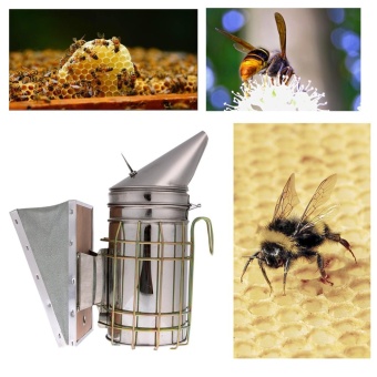 Bee Hive Smoker Stainless Steel W/ Heat Shield ProtectionBeekeeping Tool - Intl June 2018 - 3 Bee Hive Smoker Stainless Steel w/ Heat Shield ProtectionBeekeeping Tool - intl - 3