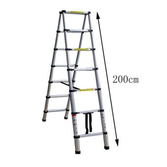 B.I.T. 2m Multi-Functional Telescopic Extension Aluminum 2+2 Ladder (Silver) June 2018 - 5 B.I.T. 2m Multi-Functional Telescopic Extension Aluminum 2+2 Ladder (Silver) - 5