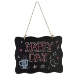 BolehDeals 3 Pieces Mini Double Side Wooden Blackboard Hanging Chalkboard With String - Intl September 2018 - 4 BolehDeals 3 Pieces Mini Double Side Wooden Blackboard Hanging Chalkboard with String - intl - 4
