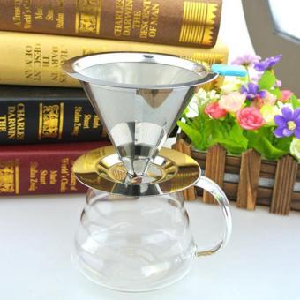 BolehDeals Stainless Pour Over Drip Mesh Coffee Tea Cone Filter Holder Maker #2 90mm - Intl July 2018 - 5 BolehDeals Stainless Pour Over Drip Mesh Coffee Tea Cone Filter Holder Maker #2 90mm - intl - 5