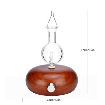 Boobc Nebulizing Pure Essential Oil Aromatherapy Diffuser, Ultrasonic Aroma Scent Nebulizer With Auto Shut Off/ 7-Colors LED Light, Perfect For Spa/ Home/ Office (Glass Reservoir+ Wood Base) - Intl June 2018 - 2 boobc Nebulizing Pure Essential Oil Aromatherapy Diffuser, Ultrasonic Aroma Scent Nebulizer with Auto Shut Off/ 7-Colors LED Light, Perfect for Spa/ Home/ Office (Glass Reservoir+ Wood Base) - intl - 2
