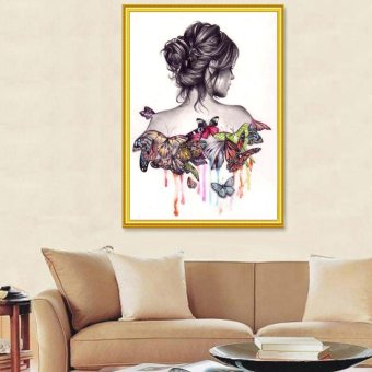 Butterfly Beauty Girl 5D Diamond DIY Painting Craft Kit Home Decor- Intl April 2018 - 4 Butterfly Beauty Girl 5D Diamond DIY Painting Craft Kit Home Decor- intl - 4