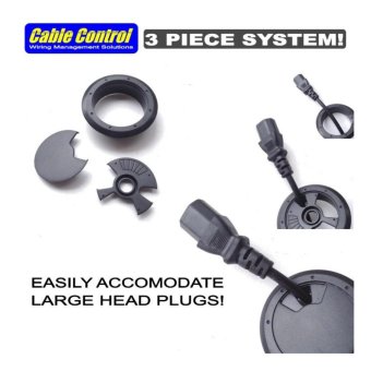 Cable Control Plastic Desk Grommets 53mm, Set Of 12, Office Deskgrommet, Computer Table Grommet June 2018 - 4 Cable Control Plastic Desk Grommets 53mm, set of 12, Office Deskgrommet, Computer Table Grommet - 4