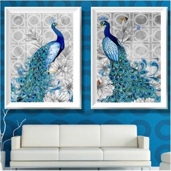 Candy Online 2 IN 1 Peacock DIY 5D Diamond Painting Cross StitchFull Drill Rhinestone Painting Decor (8002+8001) June 2018 - 2 Candy Online 2 IN 1 Peacock DIY 5D Diamond Painting Cross StitchFull Drill Rhinestone Painting Decor (8002+8001) - 2