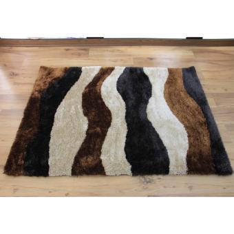 Carpetier Concepts - 3D Waves Design. Black, Brown, Beige. Shaggybedroom Table Carpet Home Decor Rug June 2018 - 2 Carpetier Concepts - 3D Waves design. Black, Brown, Beige. Shaggybedroom table carpet home decor rug - 2