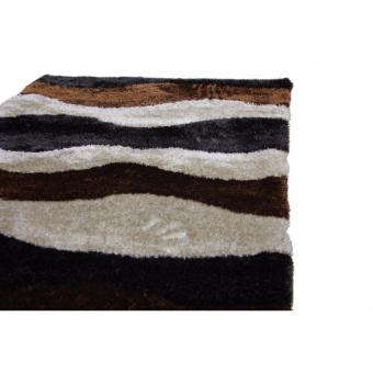 Carpetier Concepts - 3D Waves Design. Black, Brown, Beige. Shaggybedroom Table Carpet Home Decor Rug June 2018 - 5 Carpetier Concepts - 3D Waves design. Black, Brown, Beige. Shaggybedroom table carpet home decor rug - 5