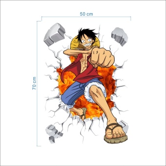 Cartoon Anime Poster Luffy Broken Wall 3d Effect Wall Stickers For Kids Rooms Wall Decals One Piece Posters Kids Gift Mural - Intl June 2018 - 5 Cartoon anime poster Luffy Broken wall 3d effect wall stickers for kids rooms Wall decals One Piece Posters kids Gift Mural - intl - 5