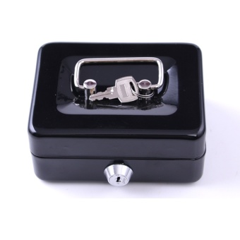 Cash Box Safe Small Coin Piggy Bank Metal Saving Money Box BlackWith Locks Tirelire Banco Monedas HW109 - Intl April 2018 - 3 Cash Box Safe Small Coin Piggy Bank Metal Saving Money Box BlackWith Locks Tirelire Banco Monedas HW109 - intl - 3