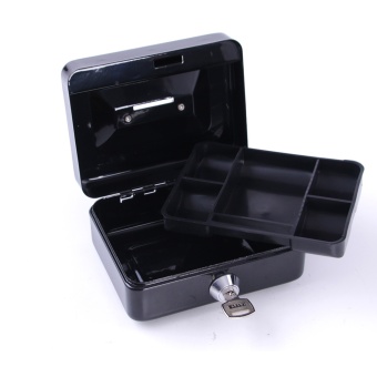 Cash Box Safe Small Coin Piggy Bank Metal Saving Money Box BlackWith Locks Tirelire Banco Monedas HW109 - Intl April 2018 - 5 Cash Box Safe Small Coin Piggy Bank Metal Saving Money Box BlackWith Locks Tirelire Banco Monedas HW109 - intl - 5