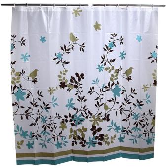 Coffee Tree Bathroom Waterproof PEVA Shower Curtain - Intl June 2018 - 2 Coffee Tree Bathroom Waterproof PEVA Shower Curtain - intl - 2