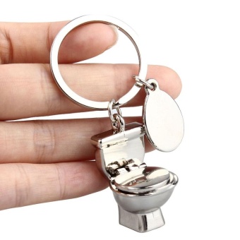 Cute Key Ring Keyfob Keychains Gift Creative Toilet Lovely KeyringsChain - Intl June 2018 - 4 Cute Key Ring Keyfob Keychains Gift Creative Toilet Lovely KeyringsChain - intl - 4