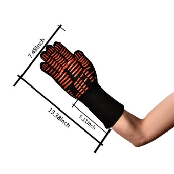 Diotem TTLIFE Oven Mitts Gloves BBQ Grilling Cooking Gloves - 932FExtreme Heat Resistant Gloves Long For Extra Forearm Protection -intl June 2018 - 5 Diotem TTLIFE Oven Mitts Gloves BBQ Grilling Cooking Gloves - 932FExtreme Heat Resistant Gloves Long For Extra Forearm Protection -intl - 5
