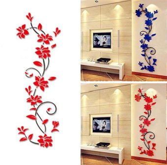 DIY 3D Acrylic Modern Flower Decal Art Mural Wall Sticker Home Decoration - Intl April 2018 - 2 DIY 3D acrylic Modern Flower Decal Art Mural Wall Sticker Home Decoration - intl - 2