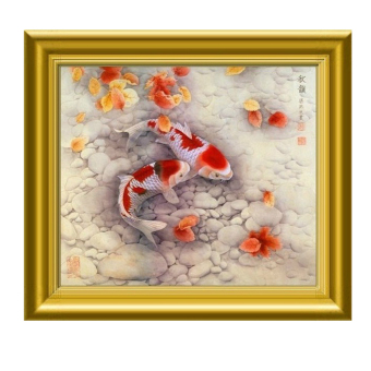 DIY 5D Diamond Sticker Two Fish Cross Stitch Painting June 2018 - 2 DIY 5D Diamond Sticker Two Fish Cross Stitch Painting - 2