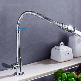 DOBOHT Brass Bathroom Sink Basin Kitchen Single Cold TapFaucet(Chrome) - Intl June 2018 - 2 DOBOHT Brass Bathroom Sink Basin Kitchen Single Cold TapFaucet(Chrome) - intl - 2