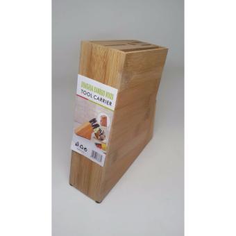 Donghua Bamboo Wood Tool Carrier Knife Holder Set Of 2 June 2018 - 2 Donghua Bamboo Wood Tool Carrier Knife Holder Set of 2 - 2