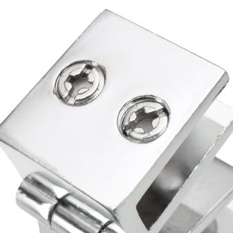 Double Action 180 Degree Glass Door Cupboard Cabinet Clamp Hinge For 5-8mm Glass - Intl June 2018 - 5 Double Action 180 Degree Glass Door Cupboard Cabinet Clamp Hinge For 5-8mm Glass - intl - 5