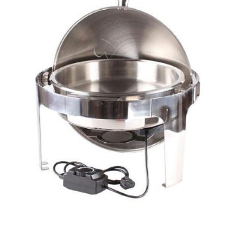 Electric Stainless Steel Round Chafing Dish Server Electric Stainless Steel Round Chafing Dish Server