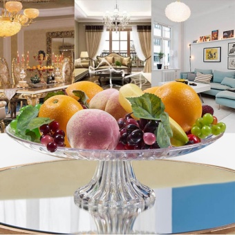 EsoGoal Acrylic Plate For Fruits Cakes Desserts Candy Buffet Stand For Home & Party With Free 50pcs Fruit Forks - Intl June 2018 - 2 EsoGoal Acrylic Plate for Fruits Cakes Desserts Candy Buffet Stand for Home & Party with Free 50pcs Fruit Forks - intl - 2